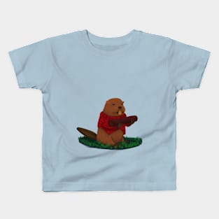 Lumberjack Beaver Kids T-Shirt